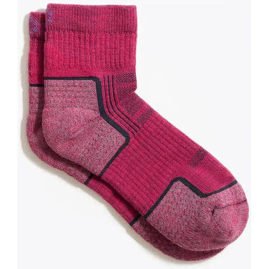 Tough Cuties Eve The Original Ladies Light Weight Hiker Quarter-Accessories - Socks - Women's-Cherry Pink-S-Appalachian Outfitters