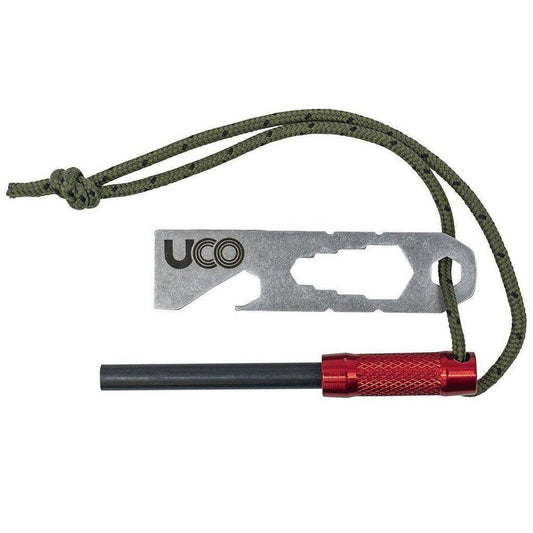 UCO Survival Fire Striker - Ferro Rod-Camping - Cooking - Fire Starting-Red-Appalachian Outfitters