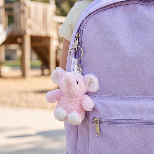 Warmies Pink Elephant Keyring-Accessories - Novelty - Stuffed Animals-Appalachian Outfitters