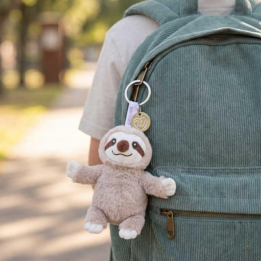 Warmies Sloth Keyring-Accessories - Novelty - Stuffed Animals-Appalachian Outfitters