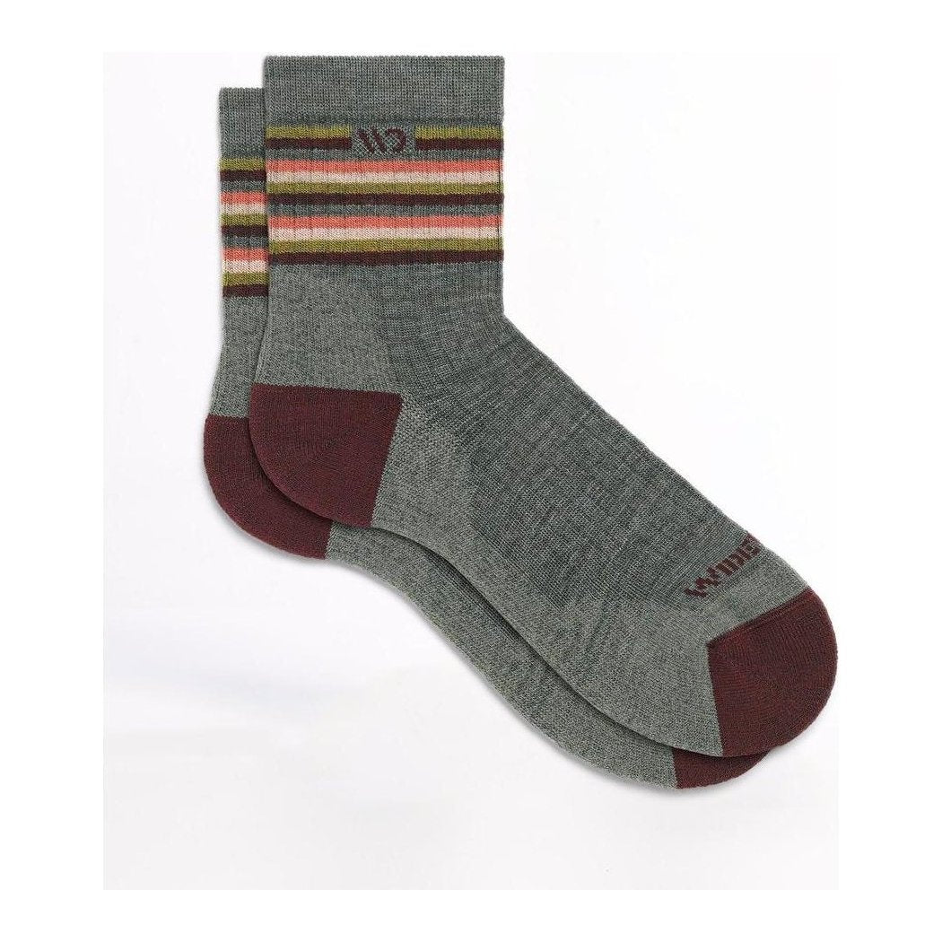 Wide Open Women's Multi Stripe Midweight Micro Crew Sock-Accessories - Socks - Women's-Taupe-M-Appalachian Outfitters