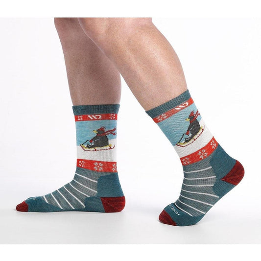 Wide Open Women's Sleigh All Day Midweight Micro Crew Sock-Accessories - Socks - Women's-Appalachian Outfitters