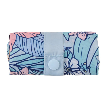 Life is Good Tropical Floral Pattern Roll and Go Tote