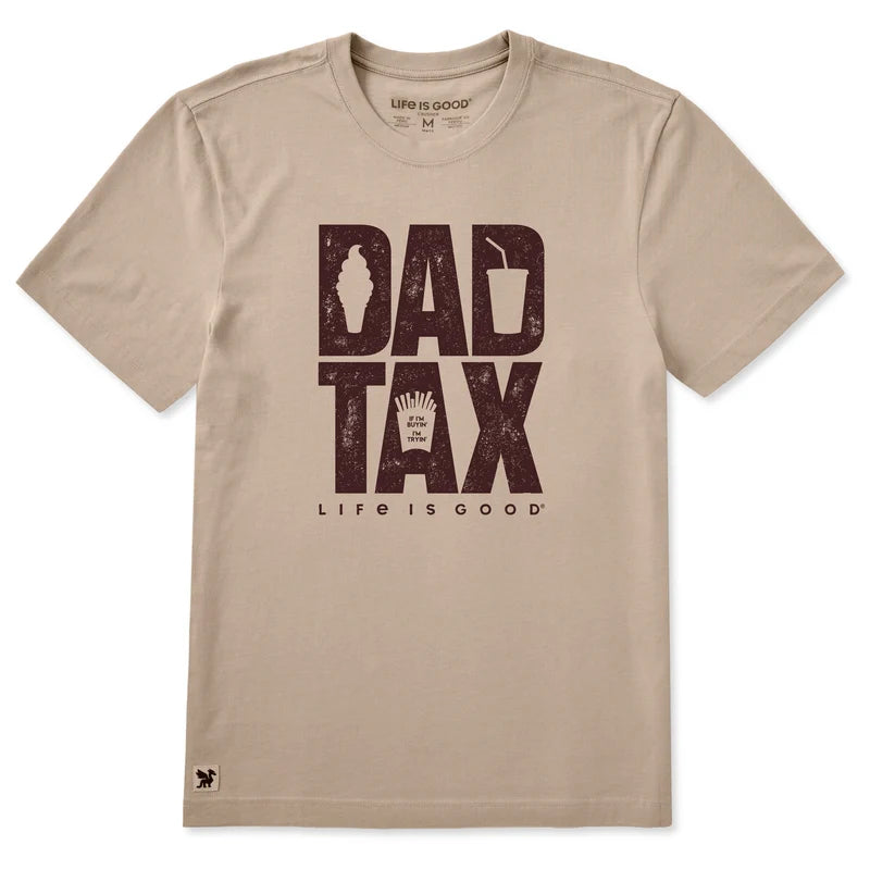 Life is Good Men's Dad Tax Stack Short Sleeve Crusher Tee