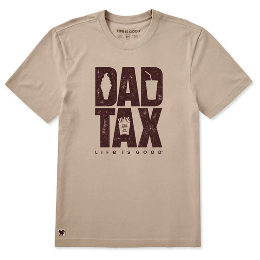 Life is Good Men's Dad Tax Stack Short Sleeve Crusher Tee