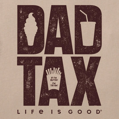 Life is Good Men's Dad Tax Stack Short Sleeve Crusher Tee