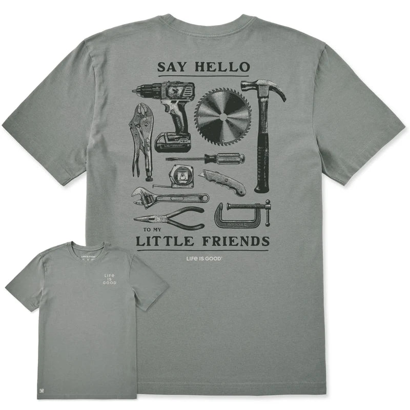 Life is Good Men's Little Friends Tools Short Sleeve Crusher Tee