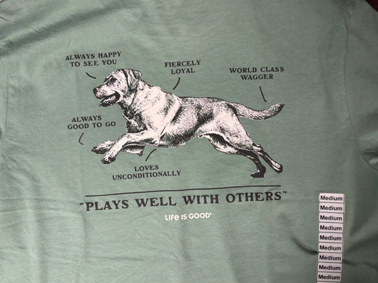 Life is Good Men's Anatomy of a Best Friend Short Sleeve