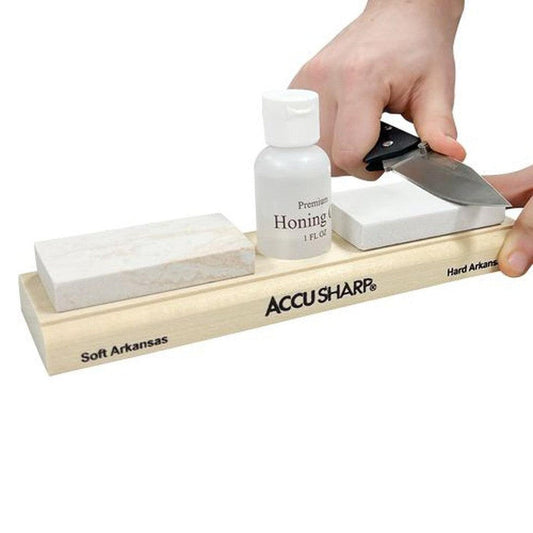 AccuSharp Arkansas Whetstone Combo Kit-Camping - Accessories - Knife & Axe Accessories-Appalachian Outfitters