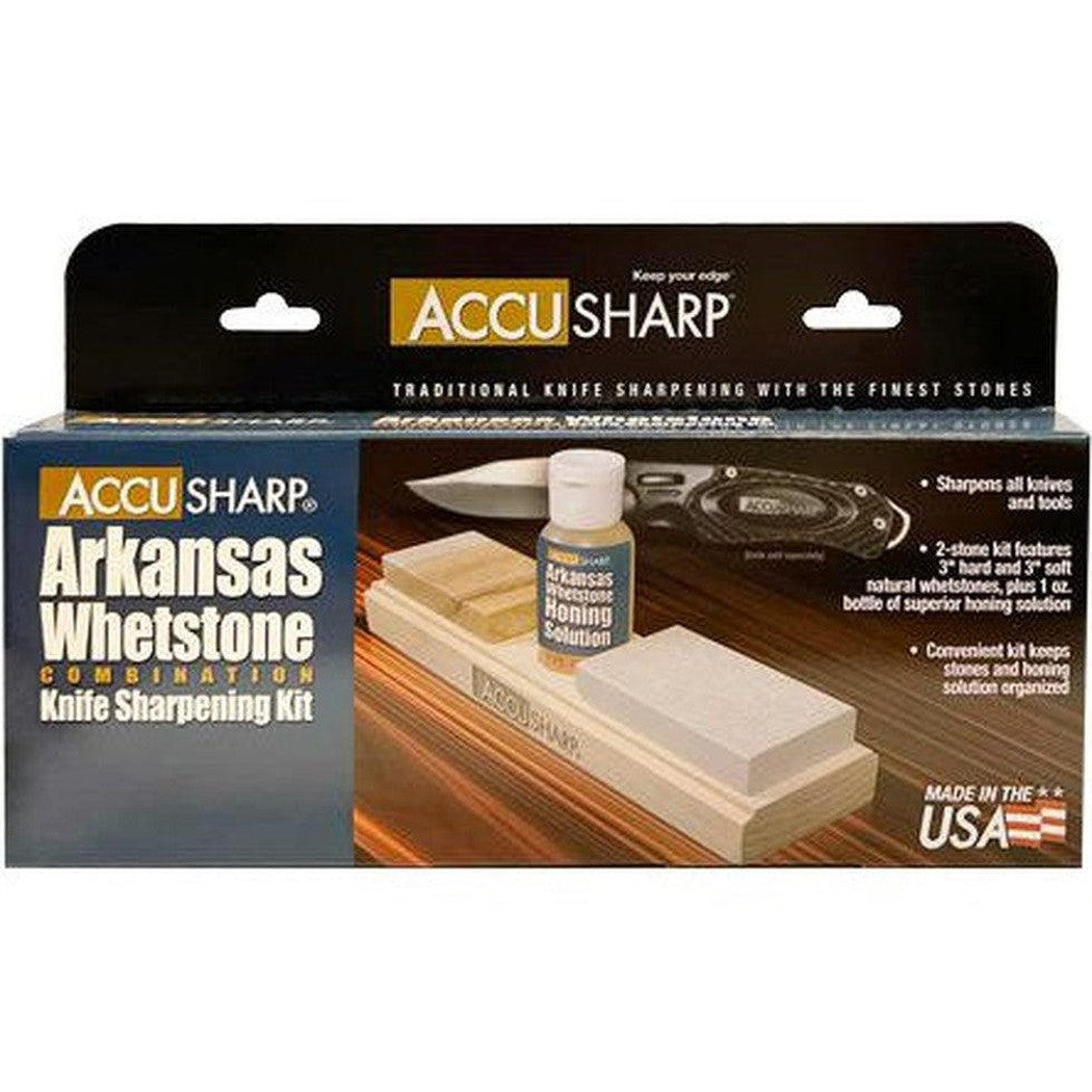 AccuSharp Arkansas Whetstone Combo Kit-Camping - Accessories - Knife & Axe Accessories-Appalachian Outfitters