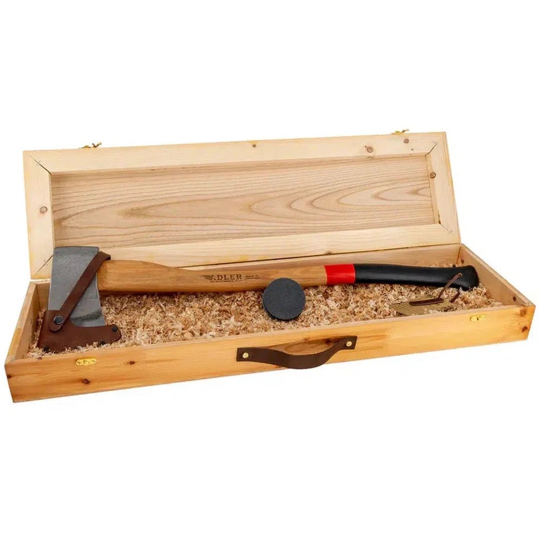Adler Axe Gift Set - Yankee Axe-Camping - Accessories - Knife & Axe Accessories-Red Stripe-Appalachian Outfitters
