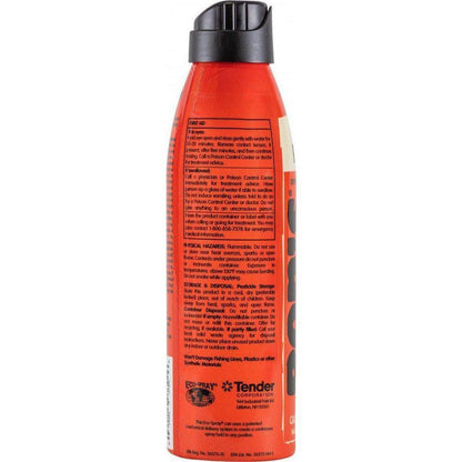 Back view of the Adventure Medical Kits Bens Tick Repellent 6oz Eco-Spray in orange with black cap and text on a white background.