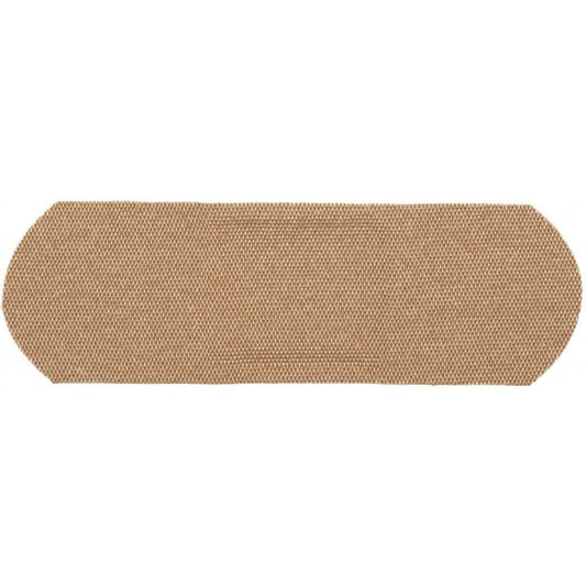 A close-up of the Adventure Medical Kits Fabric Strips 1x3 30 Cnt first aid bandages on a white background.