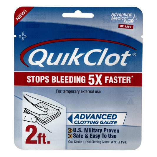 Adventure Medical Kits QuikClot Gauze 3" x 2'-Camping - Health & Safety - First Aid-Appalachian Outfitters