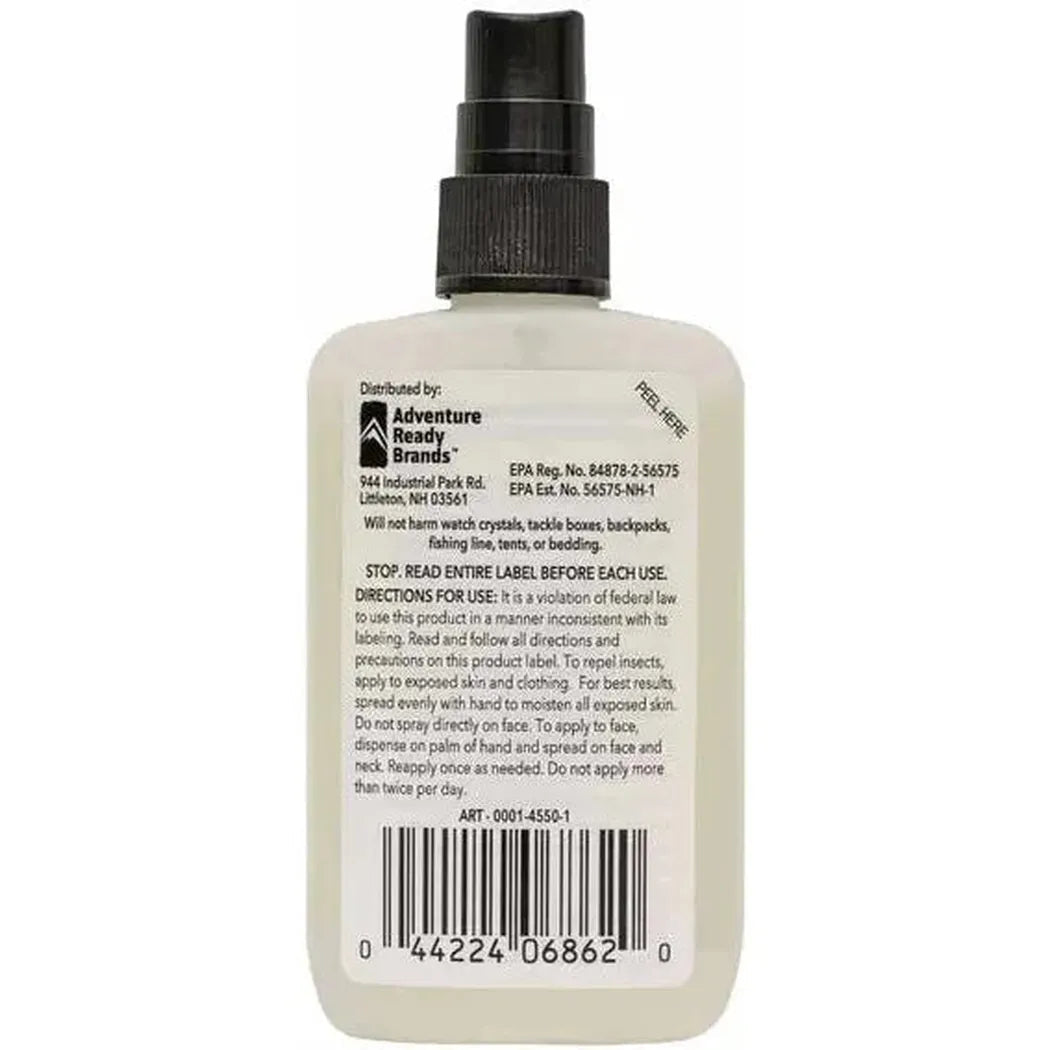 Back of Adventure Ready Brands Natrapel Lemon Eucalyptus Pump 3.4oz showing label and barcode against white background.