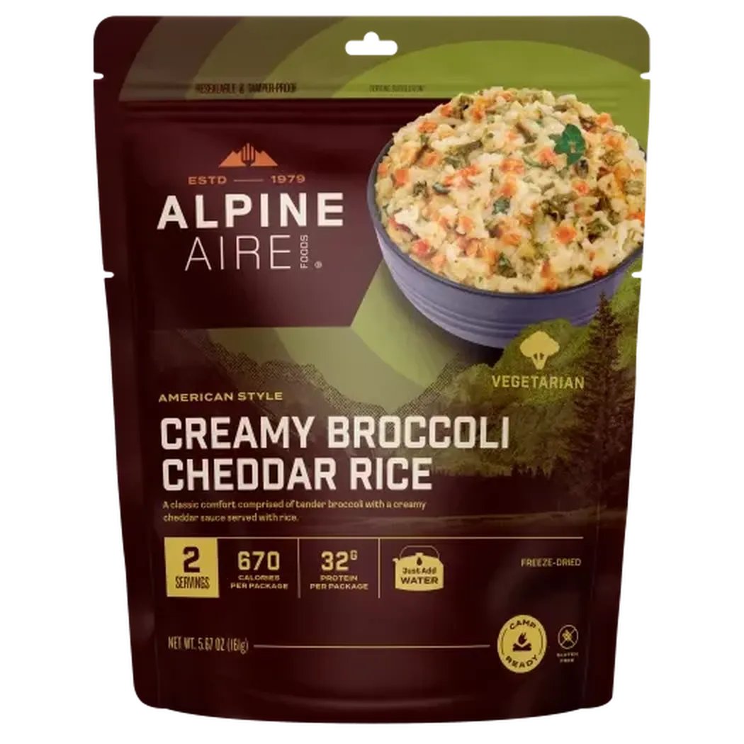 AlpineAire Creamy Broccoli Cheddar Rice-Food - Backpacking-Appalachian Outfitters