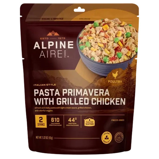 AlpineAire Pasta Primavera with Grilled Chicken-Food - Backpacking-Appalachian Outfitters