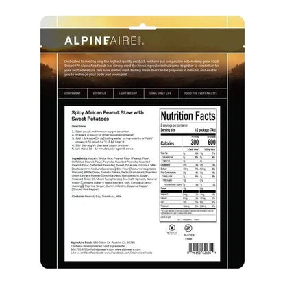 AlpineAire Spicy African Peanut Stew with Sweet Potatoes-Food - Backpacking-Appalachian Outfitters