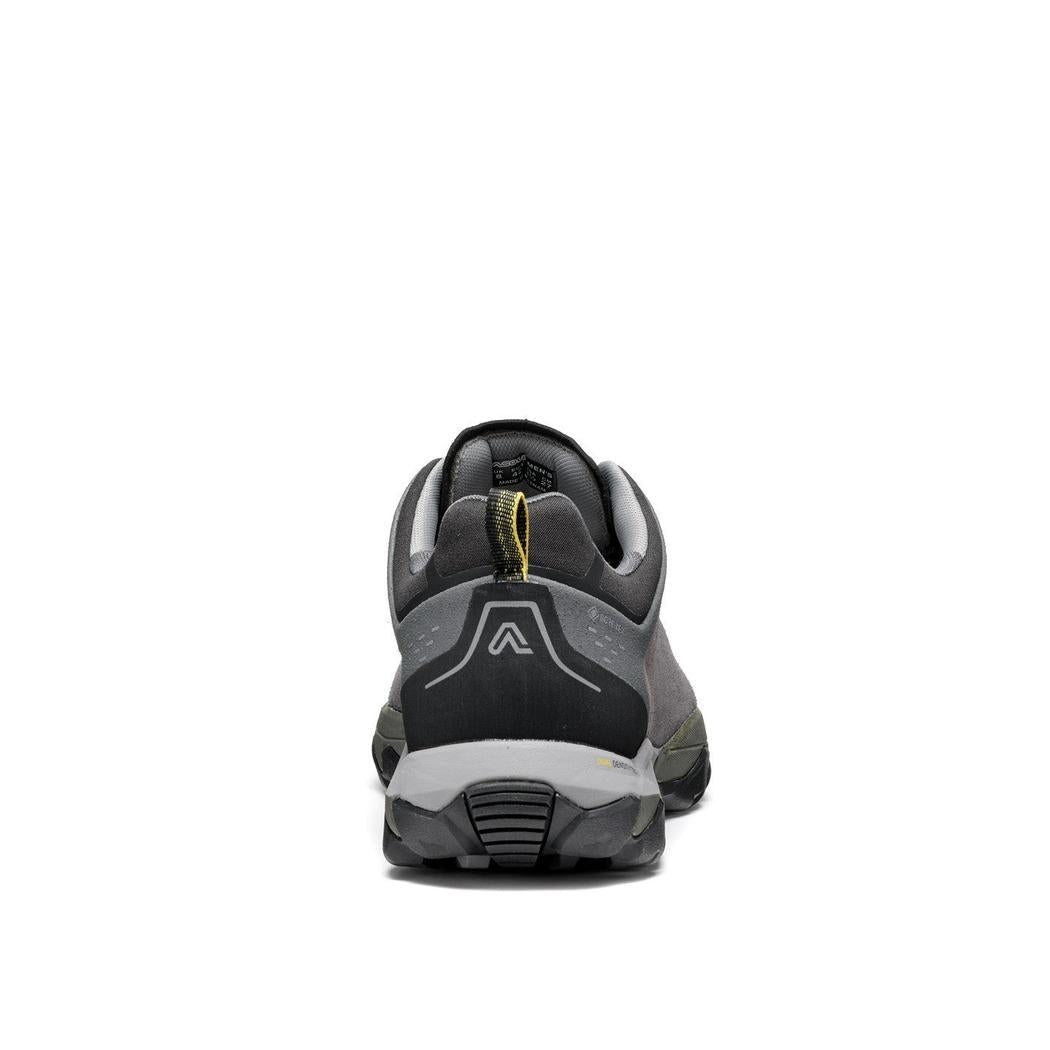 Back view of the Asolo Men's Acadi LTH GTX MM in Graphite/Black against a white background.