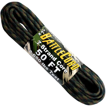 Atwood Rope Battle Cord - 2,650 LB  - 5.6MM X 50 FT-Camping - Accessories - Rope and Cordage-Woodland Camo-Appalachian Outfitters
