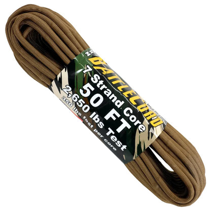 Atwood Rope Battle Cord - 2,650 LB  - 5.6MM X 50 FT-Camping - Accessories - Rope and Cordage-Coyote-Appalachian Outfitters