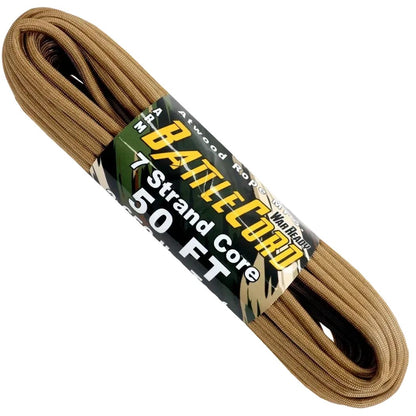 Atwood Rope Battle Cord - 2,650 LB  - 5.6MM X 50 FT-Camping - Accessories - Rope and Cordage-Tan-Appalachian Outfitters
