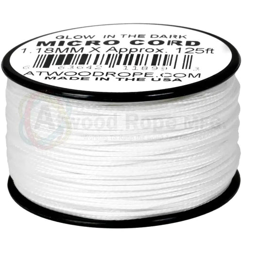 Atwood Rope Glow in the Dark - 35 LB Micro Cord - 1.18MM X 125 FT Spool-Camping - Accessories - Rope and Cordage-Appalachian Outfitters