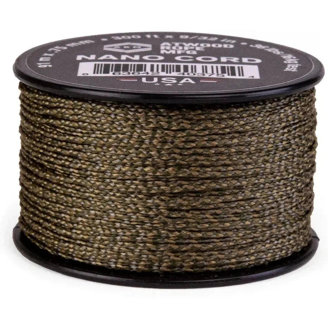 Atwood Rope Nano Cord - 36 LB  - 0.75MM X 300 FT Spool-Camping - Accessories - Rope and Cordage-M Camouflage-Appalachian Outfitters