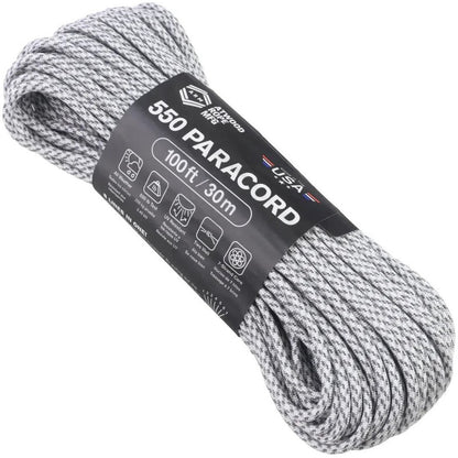 Atwood Rope Paracord - 550 LB - 4MM X 100 FT - Camos and Black-Camping - Accessories - Rope and Cordage-Arctic Camo-Appalachian Outfitters