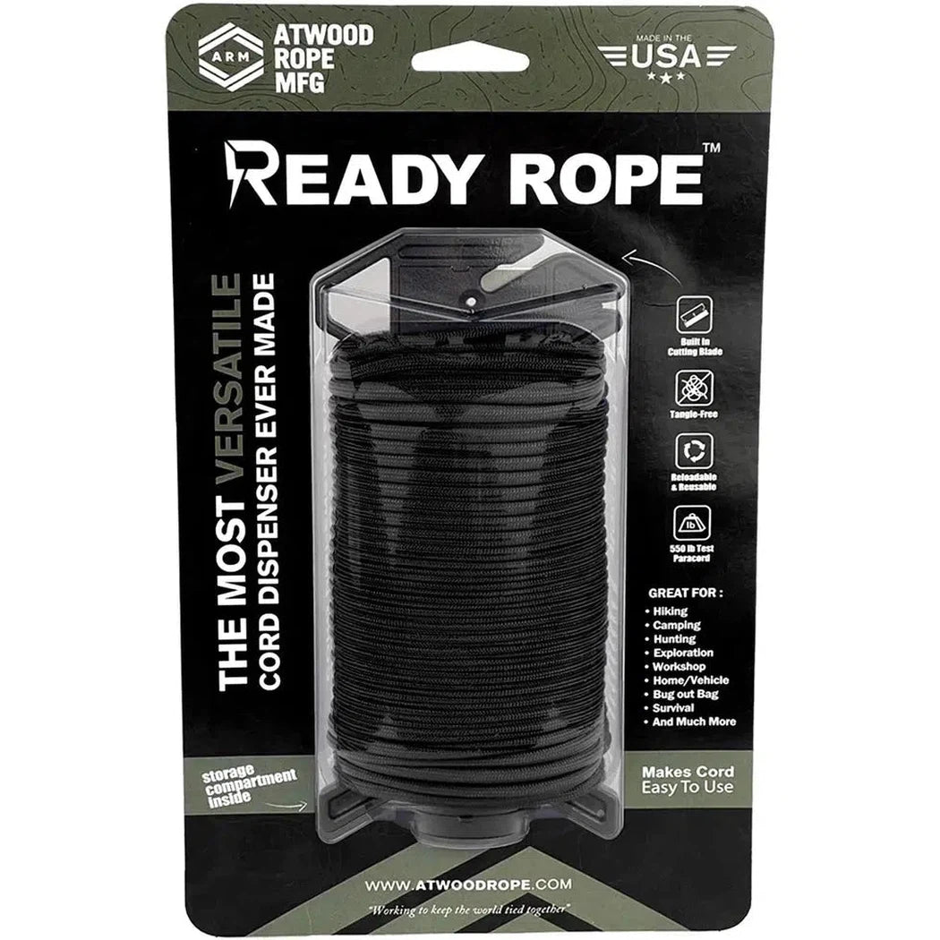Atwood Rope Ready Rope - 550 Paracord - 4MM X 100 FT-Camping - Accessories - Rope and Cordage-Appalachian Outfitters