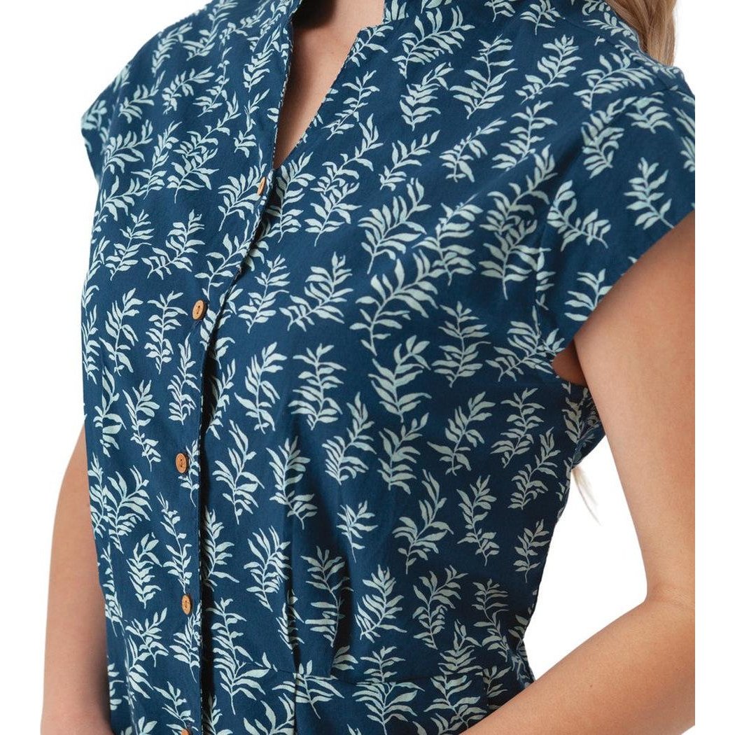 Aventura Women's Abloom Stand Collar Shirtdress-Women's - Clothing - Dresses-Appalachian Outfitters