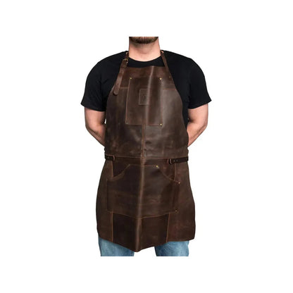 Beavercraft Adjustable Brown Leather Work Apron-Camping - Accessories-Appalachian Outfitters