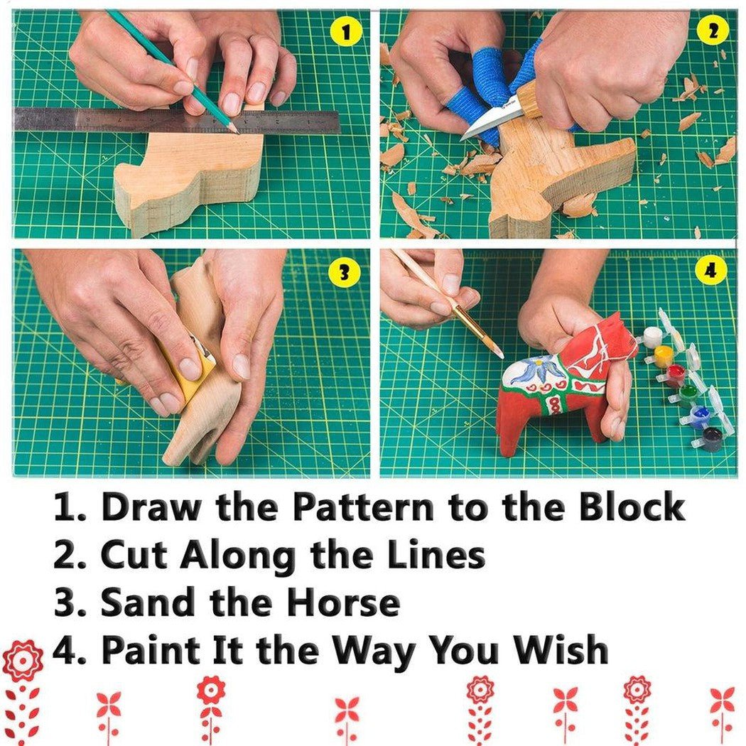 Beavercraft Dala Horse Carving Kit-Camping - Accessories - Knives-Appalachian Outfitters