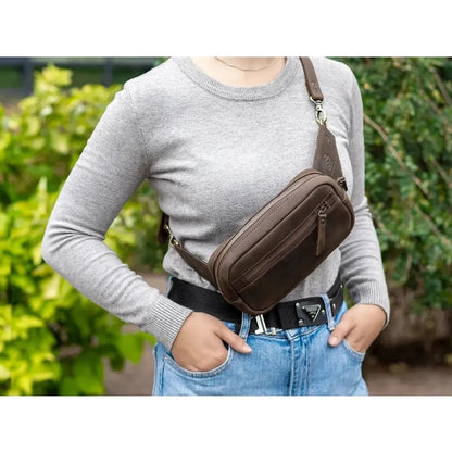 Beavercraft Quest - Leather Waist Bag Fanny Pack Bum Bag for Men and Women-Accessories - Bags-Appalachian Outfitters