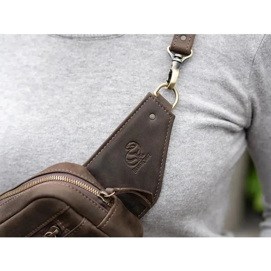 Beavercraft Quest - Leather Waist Bag Fanny Pack Bum Bag for Men and Women-Accessories - Bags-Appalachian Outfitters