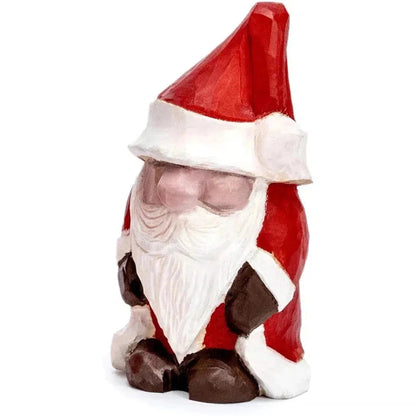 A front view of the Beavercraft Santa Carving Hobby Kit with a white background.