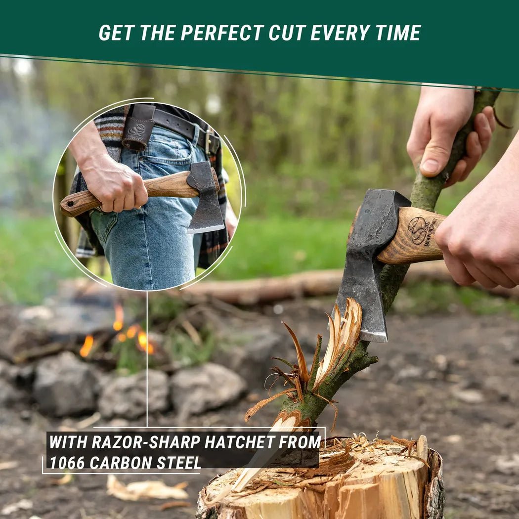 Beavercraft Small Carving Axe with Leather Sheath-Camping - Accessories - Axes-Appalachian Outfitters