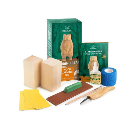 Beavercraft Standing Bear Wood Carving kit-Camping - Accessories - Knives-Appalachian Outfitters