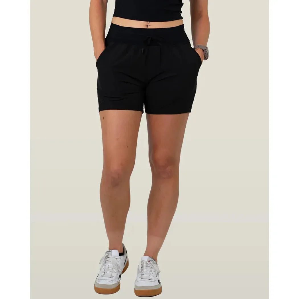 Belong Designs Women's 5" High-Rise La Plata Short-Women's - Clothing - Bottoms-Black-S-Appalachian Outfitters