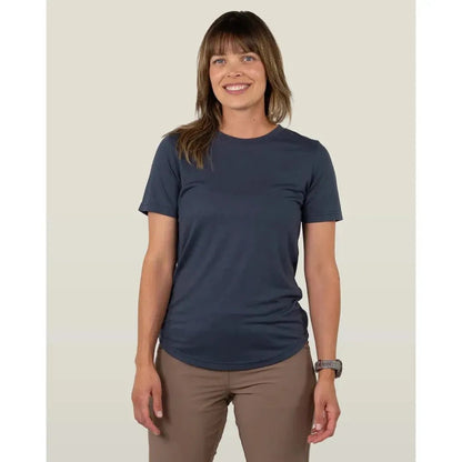 Belong Designs Women's Core Traverse Tek Tee-Women's - Clothing - Tops-Midnight-S-Appalachian Outfitters