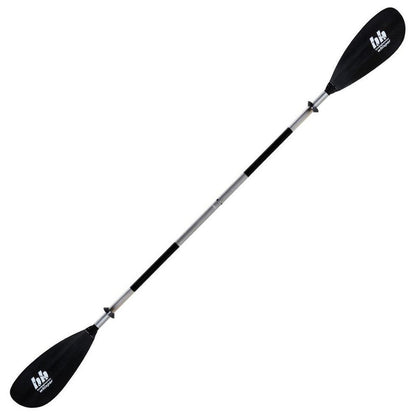 A black Bending Branches Whisper AS paddle shown from a side angle against a white background.