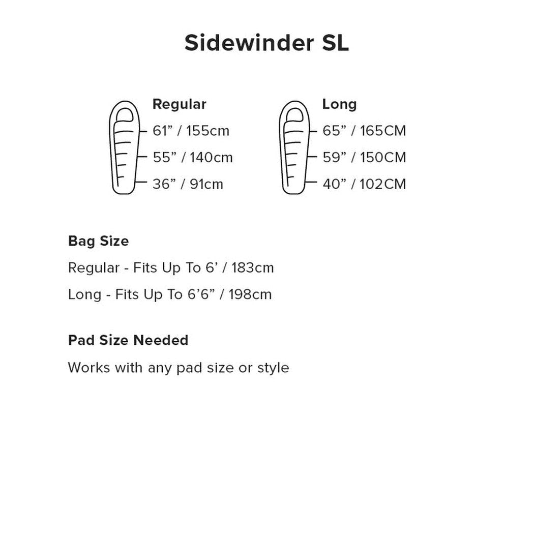 Big Agnes Sidewinder SL 35-Camping - Sleeping Bags - Down-Appalachian Outfitters