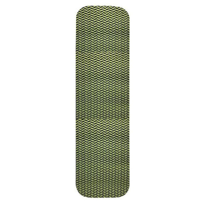 A side view of the Big Agnes TwisterCane Bio Foam sleeping pad in Regular color showing its textured surface against a white background.