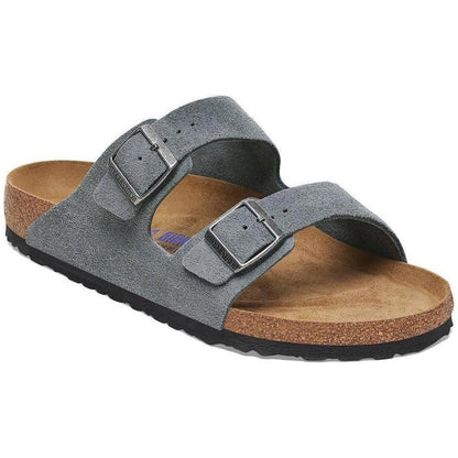 Birkenstock Arizona Soft Footbed Suede Leather-Unisex - Footwear-Basalt Gray-Regular-41-Appalachian Outfitters