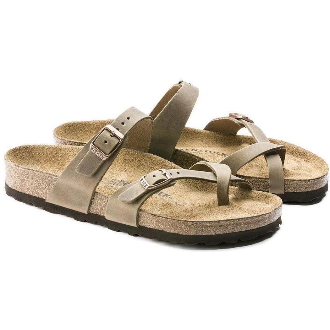 Birkenstock Mayari Oiled Leather Tobacco Brown-Women's - Footwear - Sandals-Appalachian Outfitters