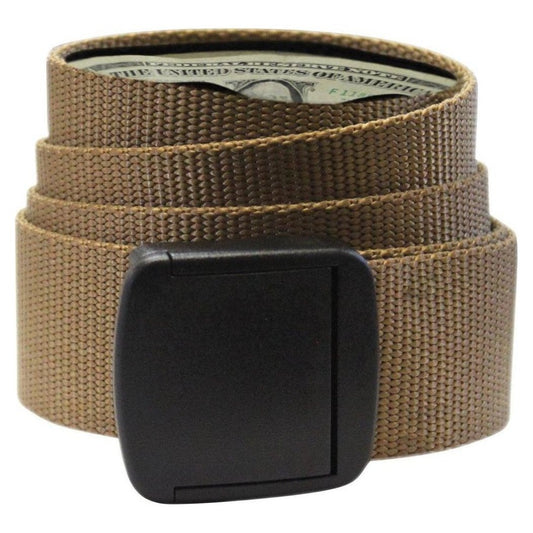 Bison 38mm T-Lock Money Belt-Accessories - Belts - Unisex-Coyote Brown-M-Appalachian Outfitters