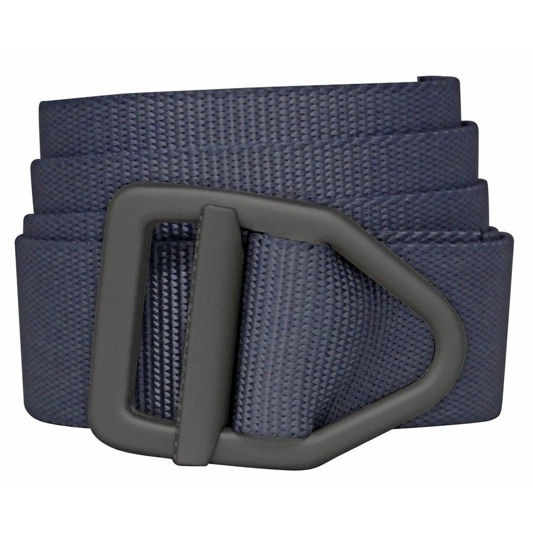A close-up of the Bison Last Chance Light Duty Belt with Black Buckle showing the black buckle and dark fabric against a white background.