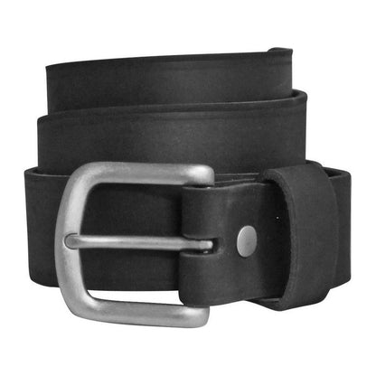 Bison Rough Cut Leather Belt-Accessories - Belts - Unisex-Crazy Horse Black-32-Appalachian Outfitters