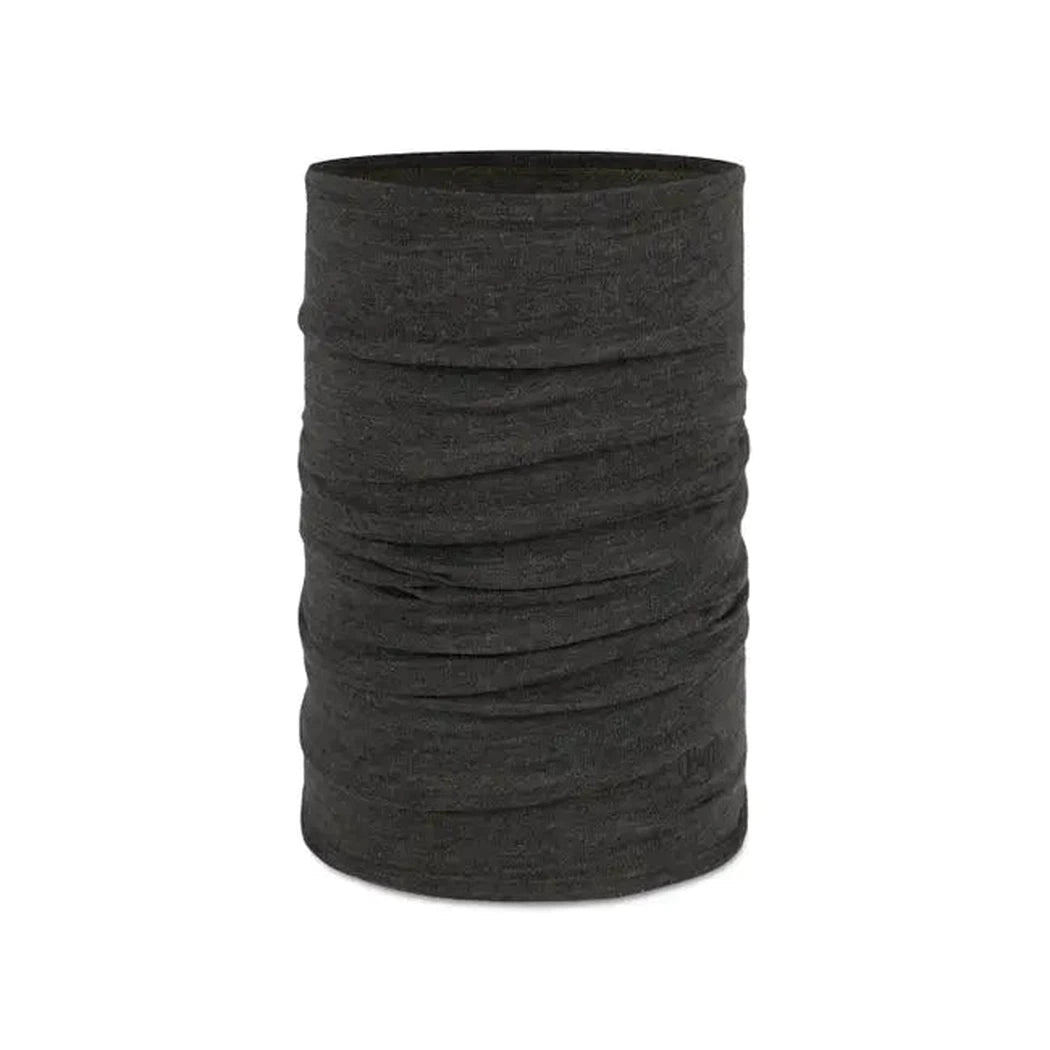 A front view of the Buff Merino Midweight - Bark bandana showing its folded texture against a white background.