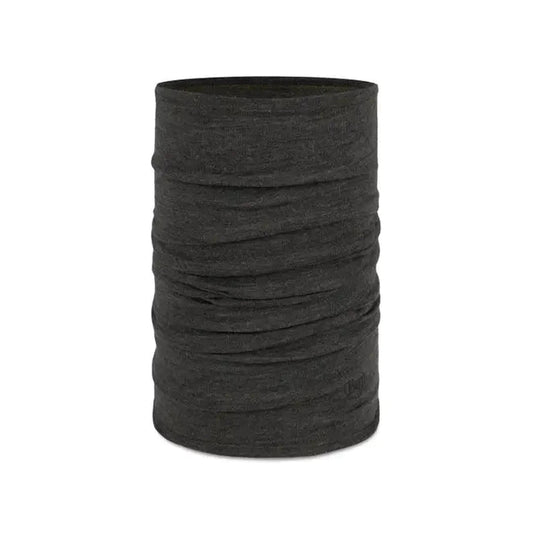 A front view of the Buff Merino Midweight - Bark bandana showing its folded texture against a white background.